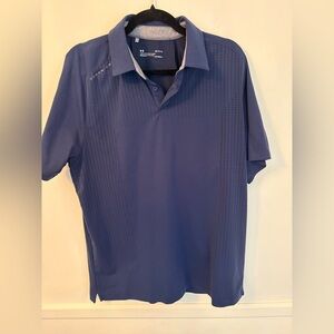 Under Armour Men’s Polo Shirt-Navy Blue-HeatGear-Sz L